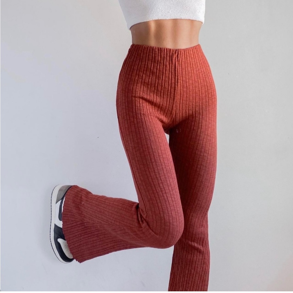 Urban outfitters: Rosie ribbed high waisted pants